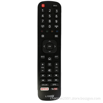 Factory Price Hot Sale Universal IR Remote Control TV Control Remote L1335V For HISENSE LCD/LED TV Remote With YouTube Function